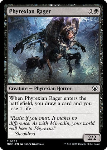 Phyrexian Rager (Commander: March of the Machine) Near Mint