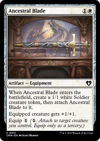 Ancestral Blade (Commander Masters) Near Mint Foil