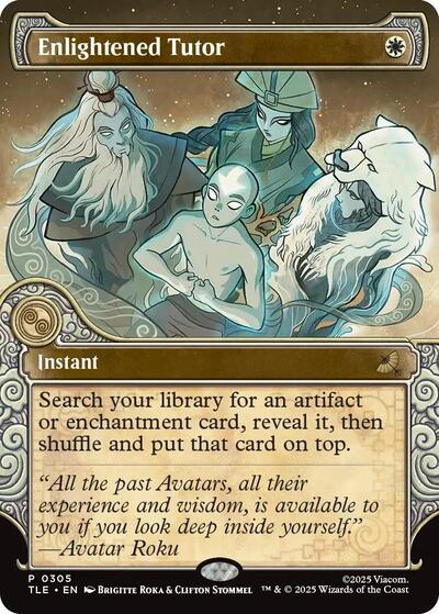 Enlightened Tutor (Showcase) (Avatar: The Last Airbender: Eternal-Legal) Near Mint