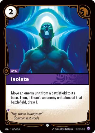 Isolate (Unleashed) Near Mint Foil