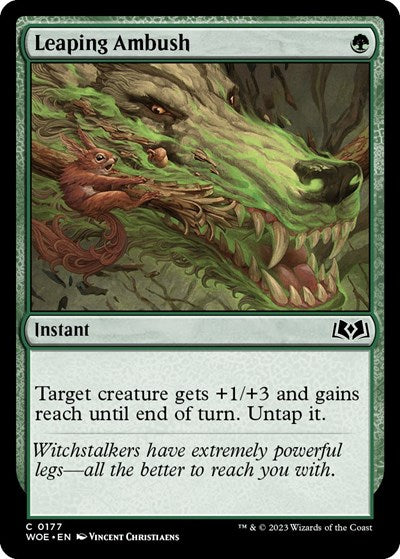 Leaping Ambush (Wilds of Eldraine) Near Mint Foil