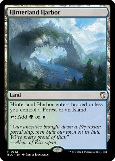 Hinterland Harbor (Commander: Bloomburrow) Near Mint