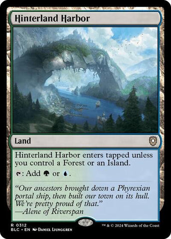 Hinterland Harbor (Commander: Bloomburrow) Near Mint
