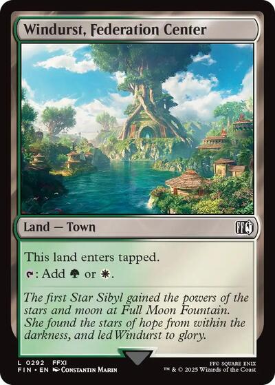 Windurst, Federation Center (Universes Beyond: FINAL FANTASY) Light Play Foil