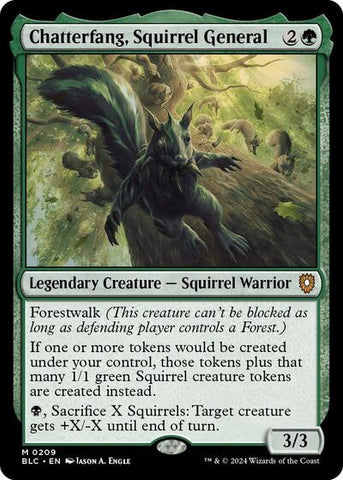 Chatterfang, Squirrel General (Commander: Bloomburrow) Near Mint