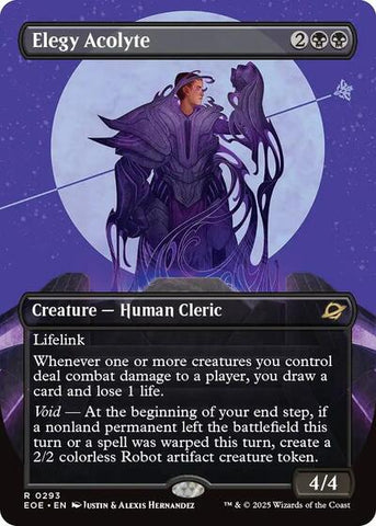 Elegy Acolyte (Borderless) (Edge of Eternities) Near Mint