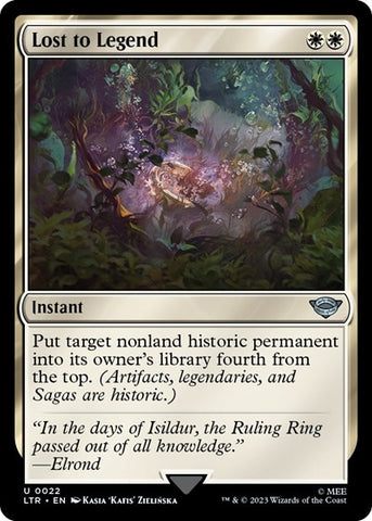 Lost to Legend (Universes Beyond: The Lord of the Rings: Tales of Middle-earth) Near Mint Foil