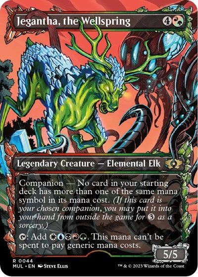 Jegantha, the Wellspring (March of the Machine: Multiverse Legends) Light Play Foil