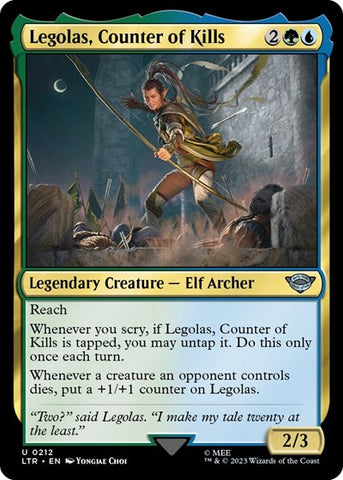 Legolas, Counter of Kills (Universes Beyond: The Lord of the Rings: Tales of Middle-earth) Near Mint Foil
