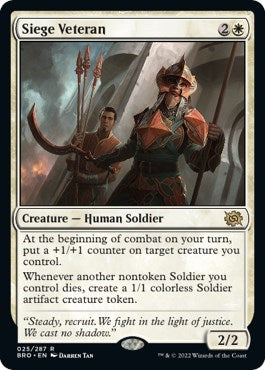 Siege Veteran (The Brothers' War) Near Mint Foil