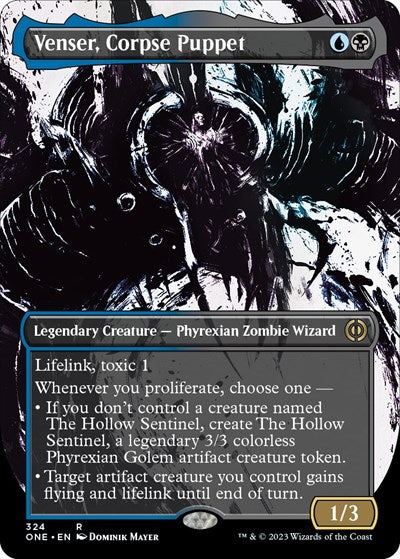 Venser, Corpse Puppet (Showcase) (Phyrexia: All Will Be One) Light Play Foil