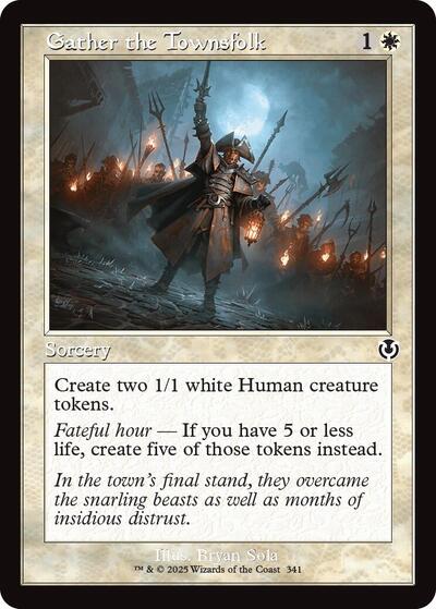 Gather the Townsfolk (Retro Frame) (Innistrad Remastered) Near Mint Foil