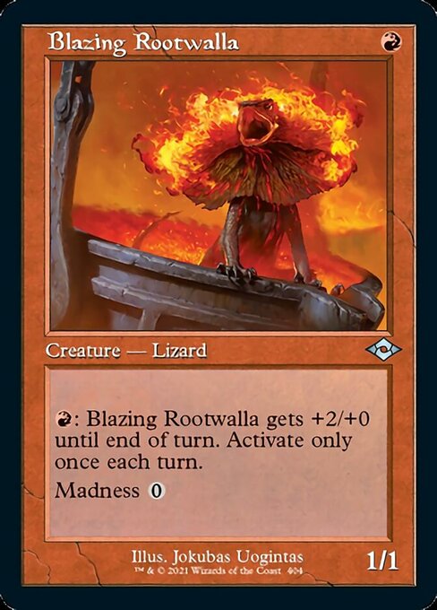 Blazing Rootwalla (Retro Frame) (Modern Horizons 2) Near Mint Foil