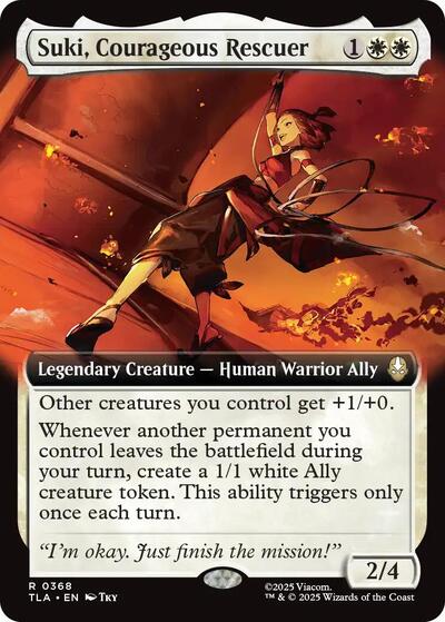 Suki, Courageous Rescuer (Extended Art) (Avatar: The Last Airbender) Near Mint