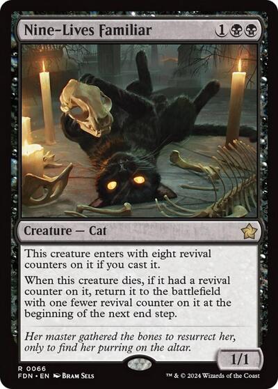 Nine-Lives Familiar (Foundations) Near Mint