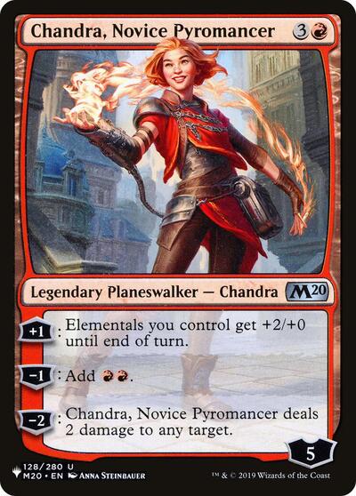Chandra, Novice Pyromancer (The List) Near Mint