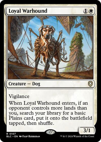 Loyal Warhound (Commander: Bloomburrow) Near Mint