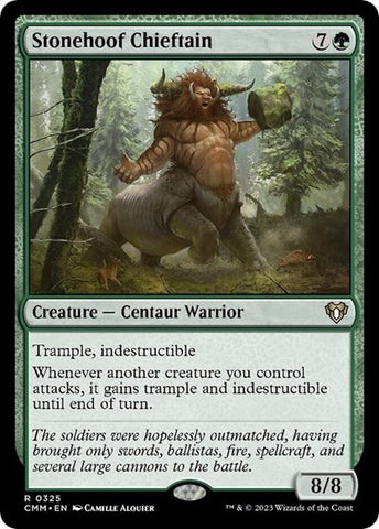 Stonehoof Chieftain (Commander Masters) Near Mint Foil