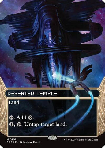 Deserted Temple (0101) (Borderless) (Galaxy Foil) (Stellar Sights) Near Mint Foil