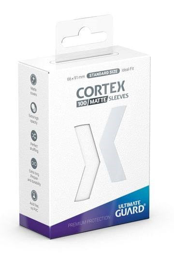 Ultimate Guard Cortex Sleeves Standard Size Matte White (100-Pack) (Ultimate Guard) New