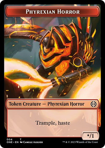 Phyrexian Horror Token (004) (Phyrexia: All Will Be One) Near Mint