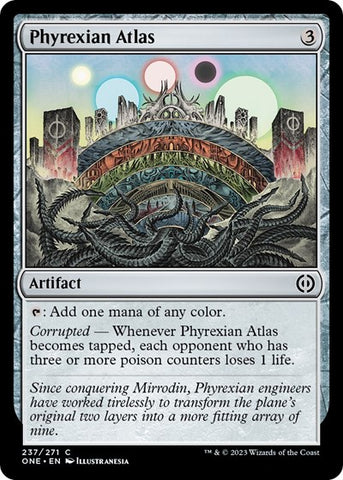 Phyrexian Atlas (Phyrexia: All Will Be One) Near Mint Foil
