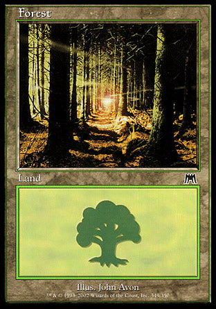 Forest (349) (Onslaught) Near Mint Foil