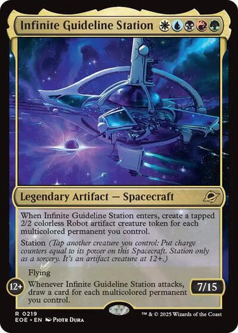 Infinite Guideline Station (Edge of Eternities) Near Mint Foil