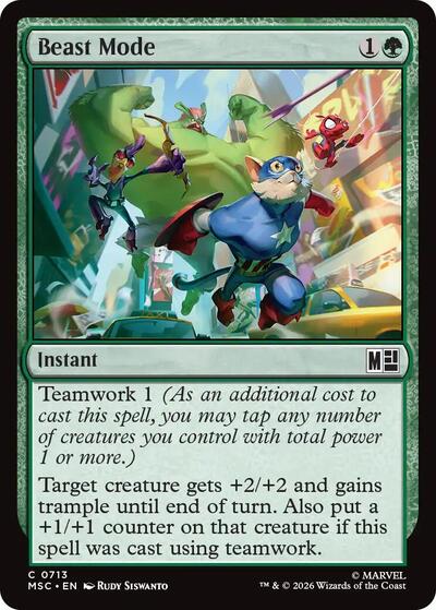 Beast Mode (Commander: Marvel Super Heroes) Near Mint Foil
