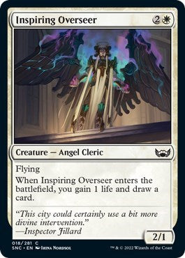 Inspiring Overseer (Streets of New Capenna) Light Play Foil