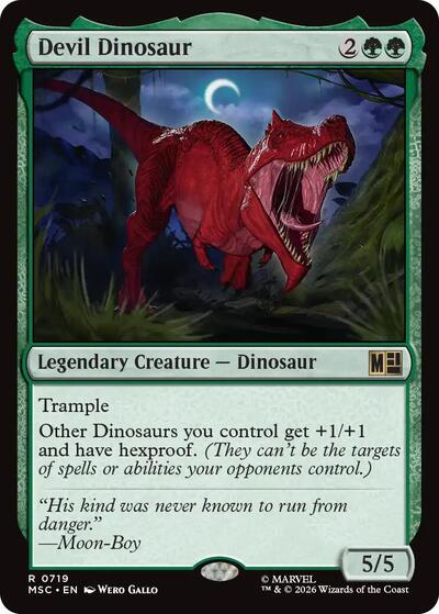 Devil Dinosaur (Commander: Marvel Super Heroes) Near Mint Foil