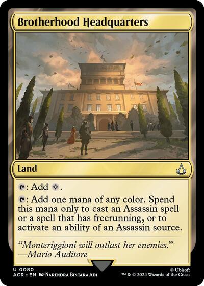 Brotherhood Headquarters (Universes Beyond: Assassin's Creed) Near Mint Foil