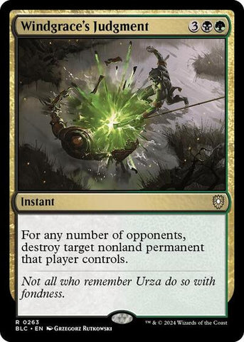 Windgrace's Judgment (Commander: Bloomburrow) Near Mint