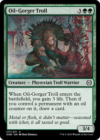 Oil-Gorger Troll (Phyrexia: All Will Be One) Near Mint Foil