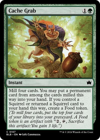 Cache Grab (Bloomburrow) Near Mint Foil