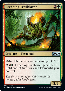 Creeping Trailblazer (Magic 2020 Core Set) Near Mint