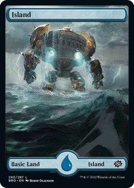 Island (280) - Full Art (The Brothers' War) Near Mint Foil