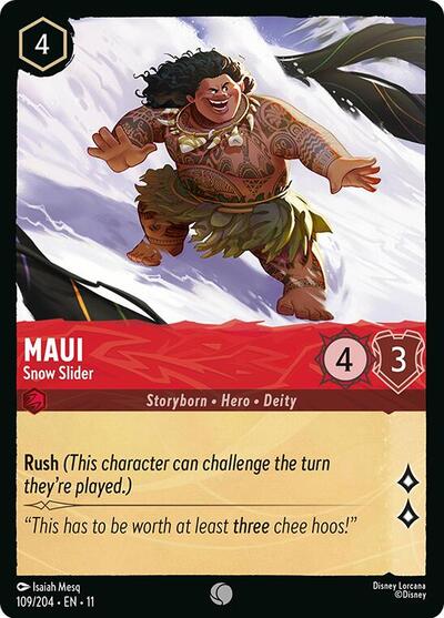 Maui - Snow Slider (Winterspell) Near Mint Cold Foil