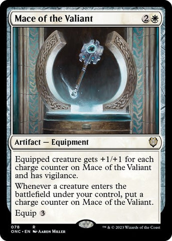 Mace of the Valiant (Commander: Phyrexia: All Will Be One) Near Mint