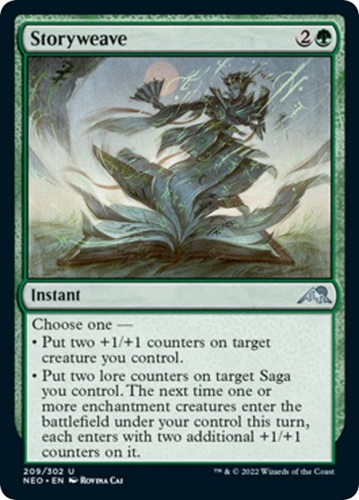 Storyweave (Kamigawa: Neon Dynasty) Near Mint Foil
