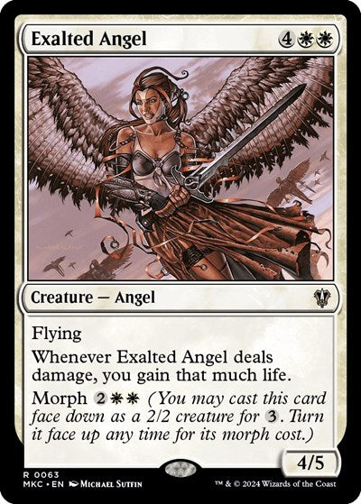 Exalted Angel (Commander: Murders at Karlov Manor) Near Mint