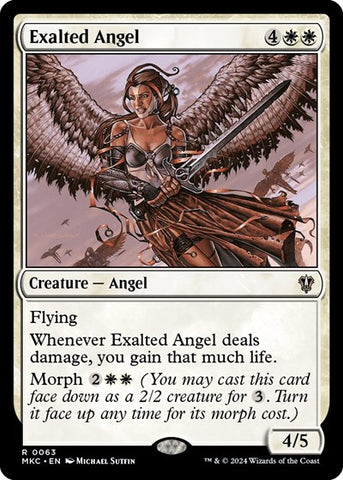 Exalted Angel (Commander: Murders at Karlov Manor) Near Mint