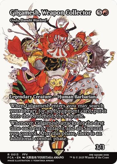 Gilgamesh, Weapon Collector - Godo, Bandit Warlord (Showcase) (Universes Beyond: FINAL FANTASY: Through the Ages) Near Mint