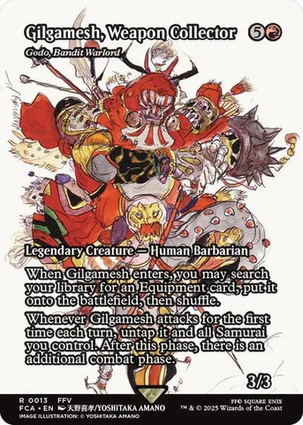 Gilgamesh, Weapon Collector - Godo, Bandit Warlord (Showcase) (Universes Beyond: FINAL FANTASY: Through the Ages) Near Mint