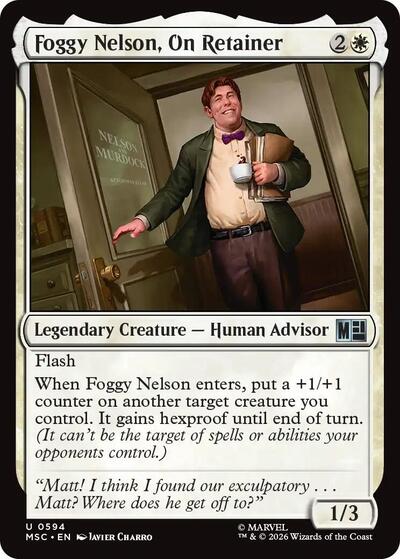 Foggy Nelson, On Retainer (Commander: Marvel Super Heroes) Near Mint Foil