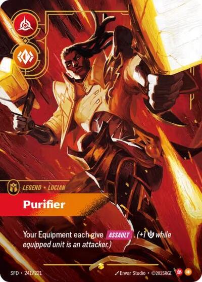 Lucian Purifier (Overnumbered) (Spiritforged) Near Mint Foil