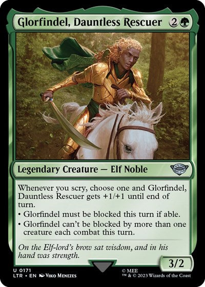 Glorfindel, Dauntless Rescuer (Universes Beyond: The Lord of the Rings: Tales of Middle-earth) Near Mint Foil