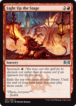Light Up the Stage (Ravnica Allegiance) Near Mint