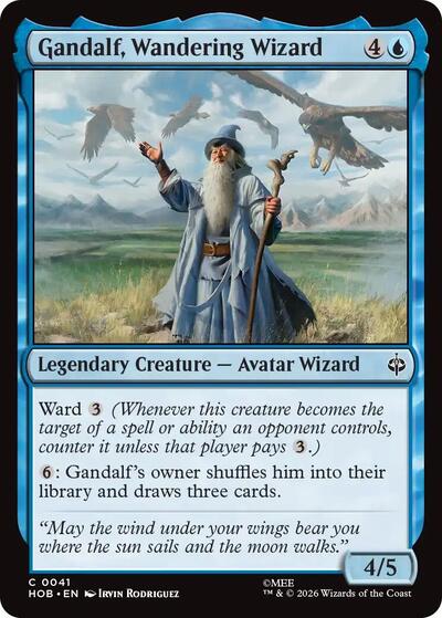 Gandalf, Wandering Wizard (The Hobbit) Near Mint Foil