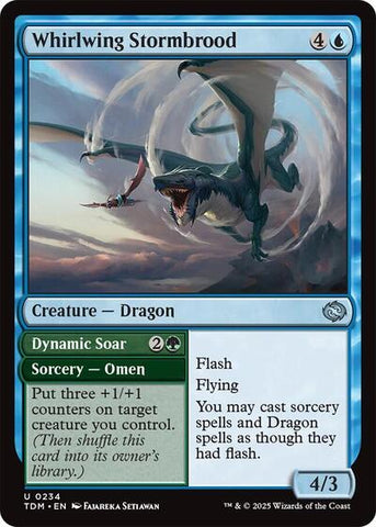Whirlwing Stormbrood (Tarkir: Dragonstorm) Near Mint Foil